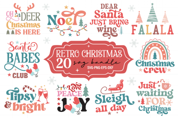 Retro Christmas SVG Bundle Review